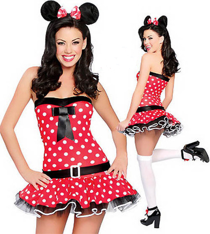 Costumes Adorable Strapless Minnie Dress - Click Image to Close
